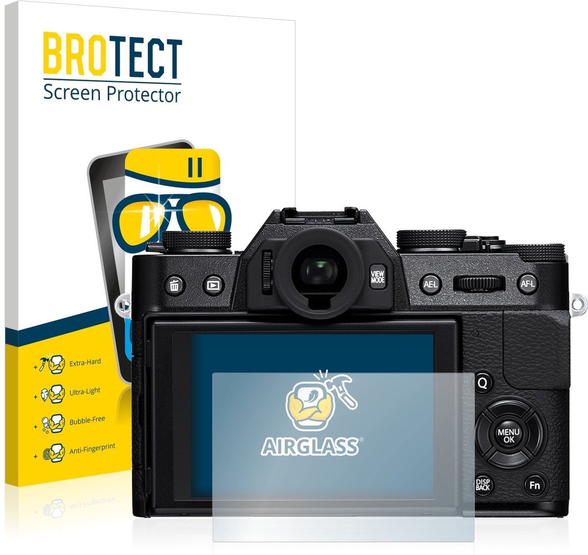 Screenprotector voor Fujifilm X-T10 Beschermglas transparant