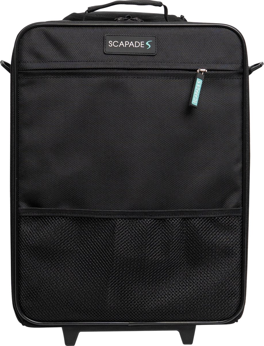 Scapade AirMini Handbagage Tas 40x30x20 cm – Underseater Trolley – Geschikt voor Ryanair, Transavia, TUI, Wizzair & Easyjet – 2-Wiel Ontwerp – Inklapbaar - Zwart