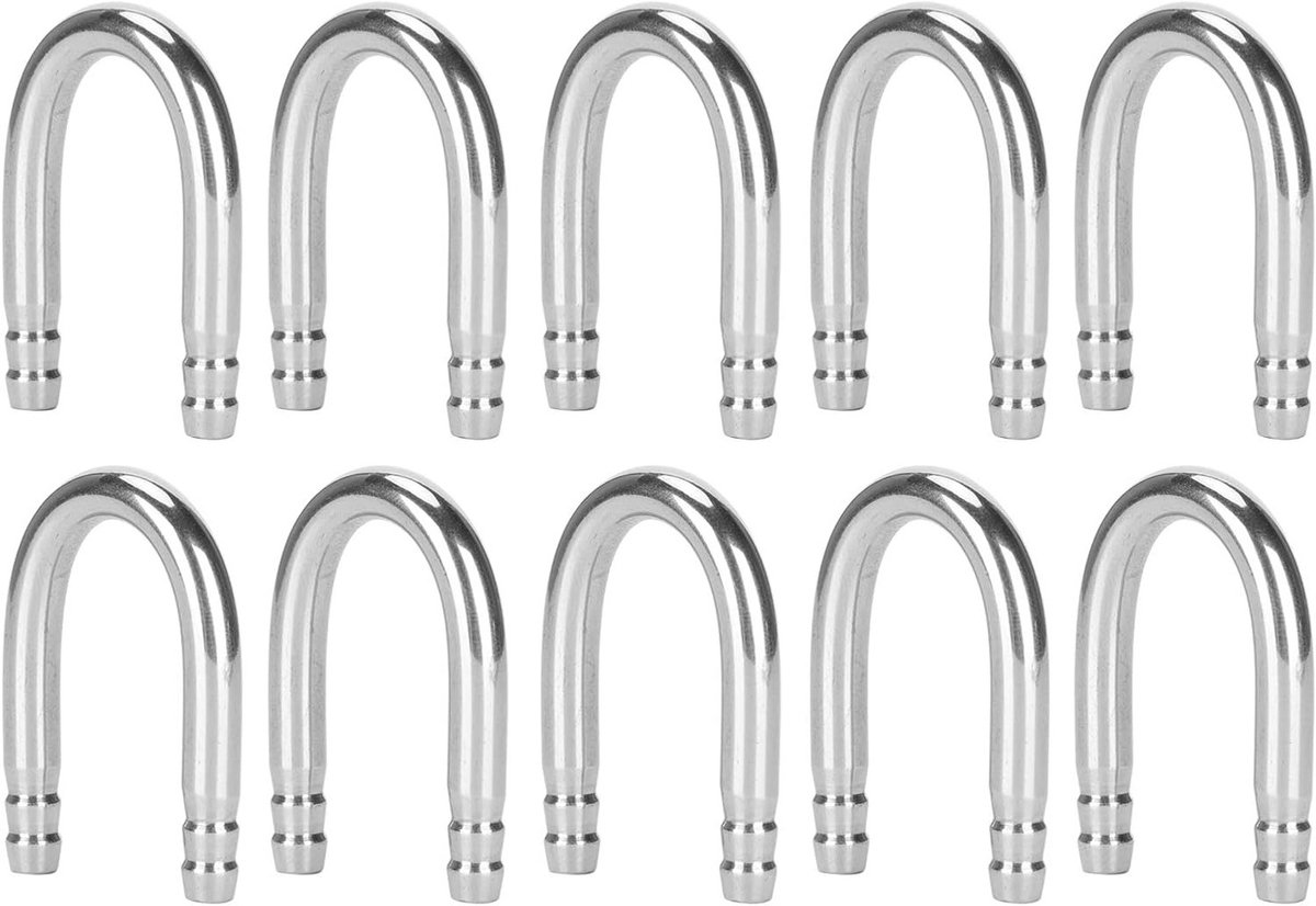 10 Stuks U-vormige Hoekpijp voor Aquarium - RVS Luchtpomp CO2 Slang en Accessoires voor Aquaria