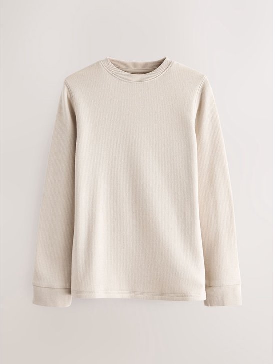 Next - Jongens - 2 -pack thermische tops met lange mouwen - Naturel — afbeelding 2