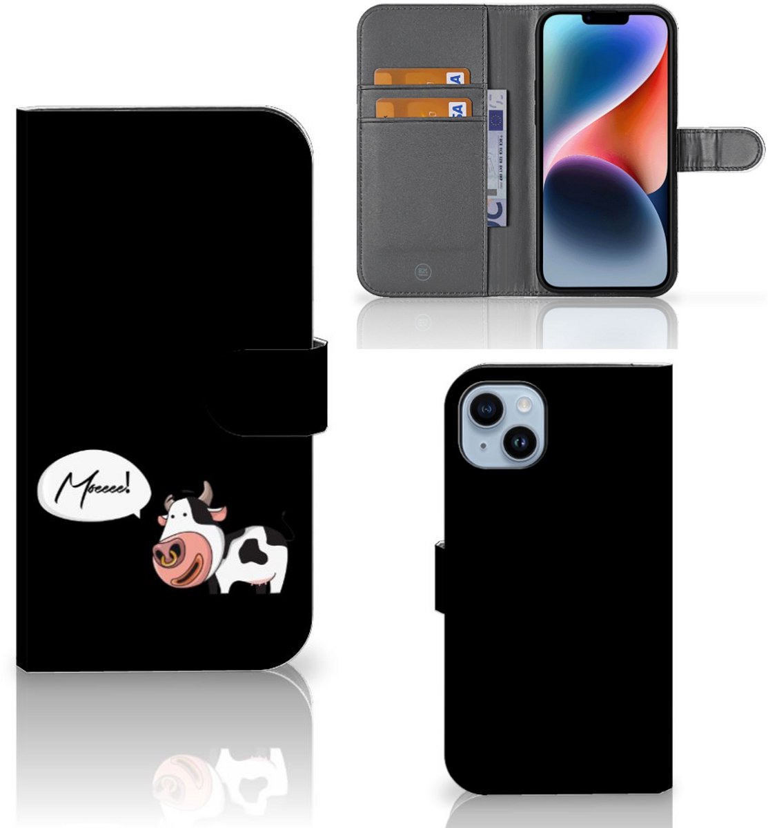 iPhone 15 Plus Leuk Hoesje Cow