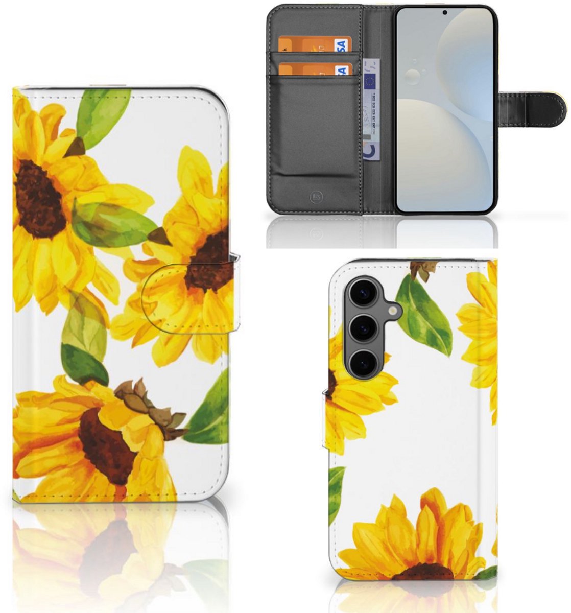 Hoesje voor Samsung Galaxy S25 Zonnebloemen