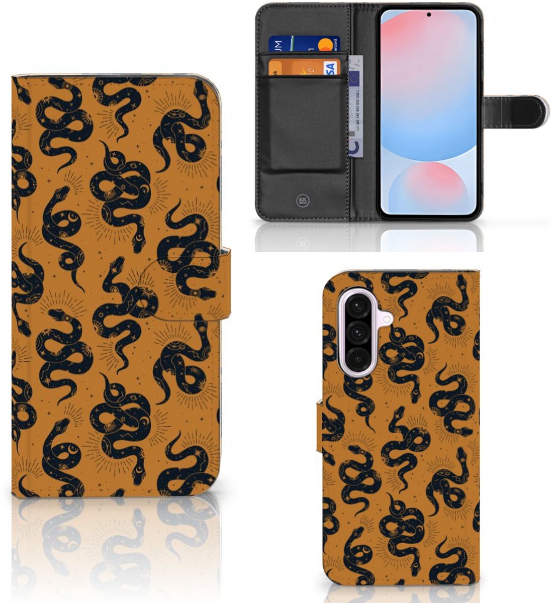 Telefoonhoesje met Pasjes voor Samsung Galaxy A56 Snakes