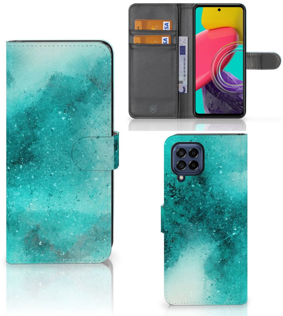 Hoesje Samsung Galaxy M53 Painting Blue
