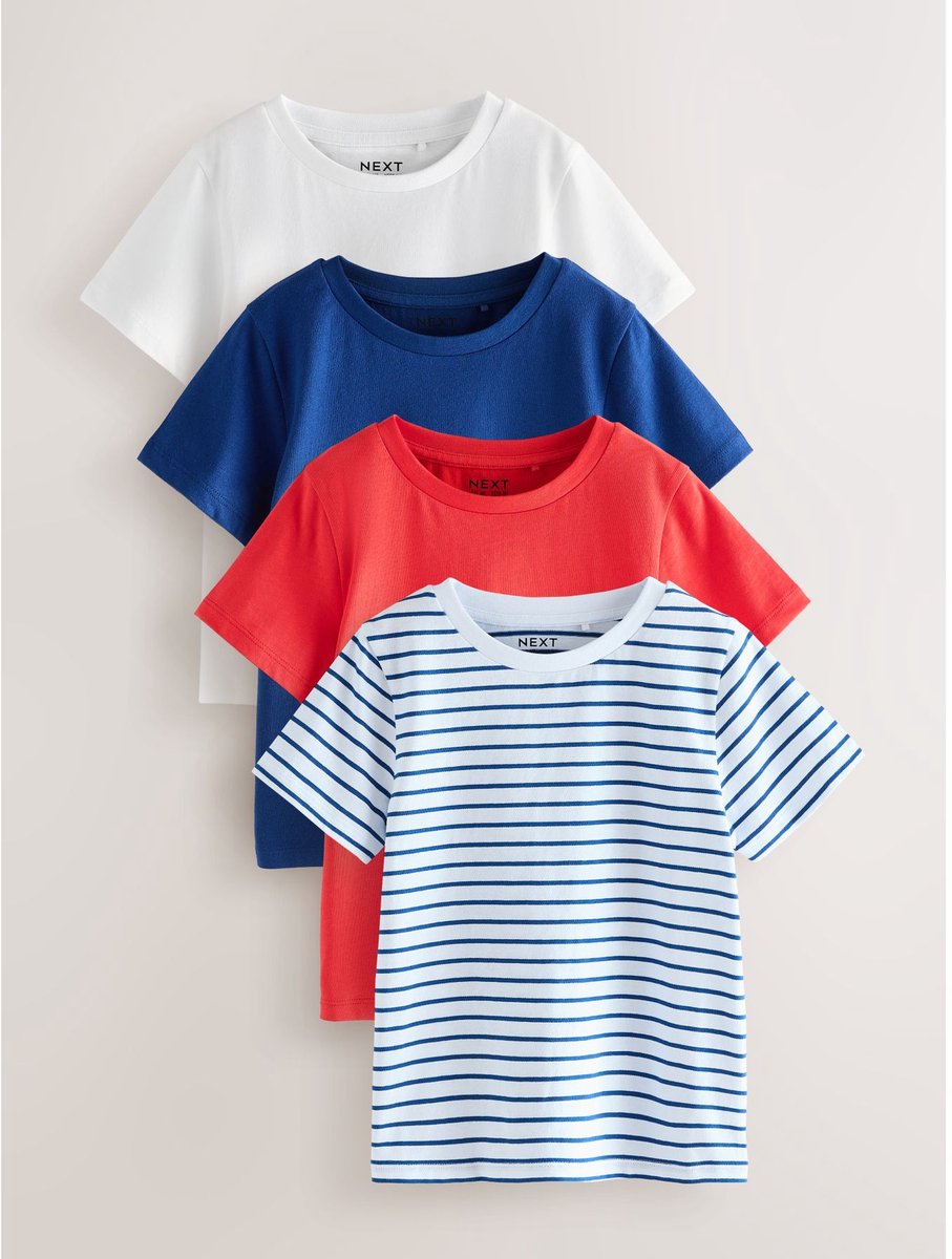 Next - Meisjes - T-shirts 4 Pack - Rood