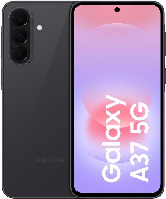 Samsung Galaxy A37 5G smartphone 128GB donkergrijs, 5G, groot scherm, lange batterijduur, goede camera