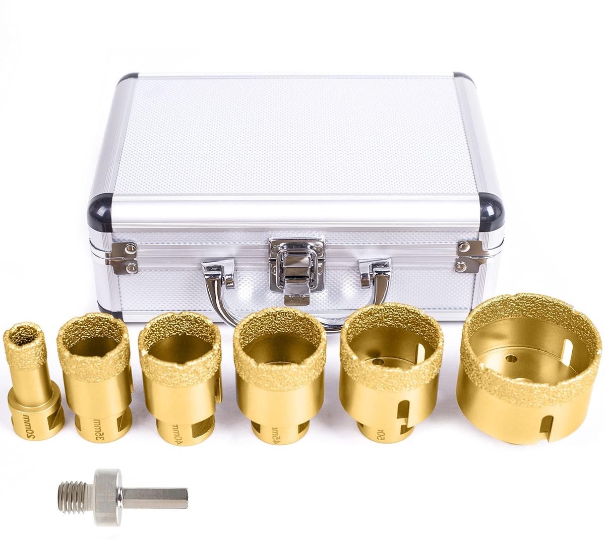 Professionele Diamant Boor Set voor Tegels en Natuursteen - 20/35/40/45/50/68mm, Geschikt voor Porselein en Graniet