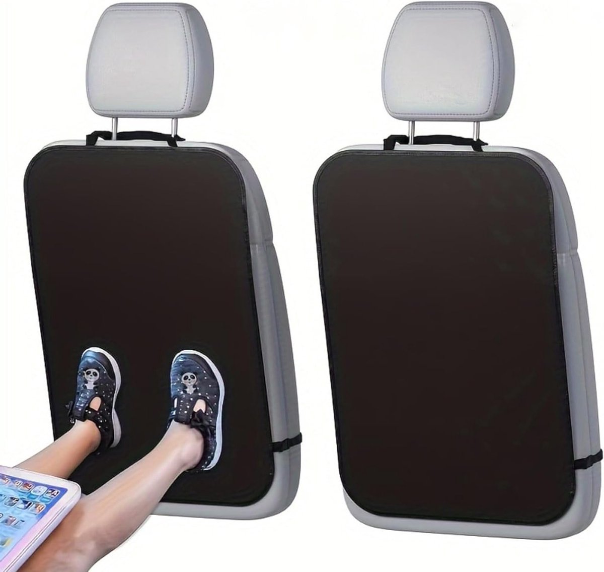 Waterdichte Autostoelbeschermer Set van 2 - 45 x 60 cm - Bescherming voor Autostoelen, Achterbank en Kinderzitjes