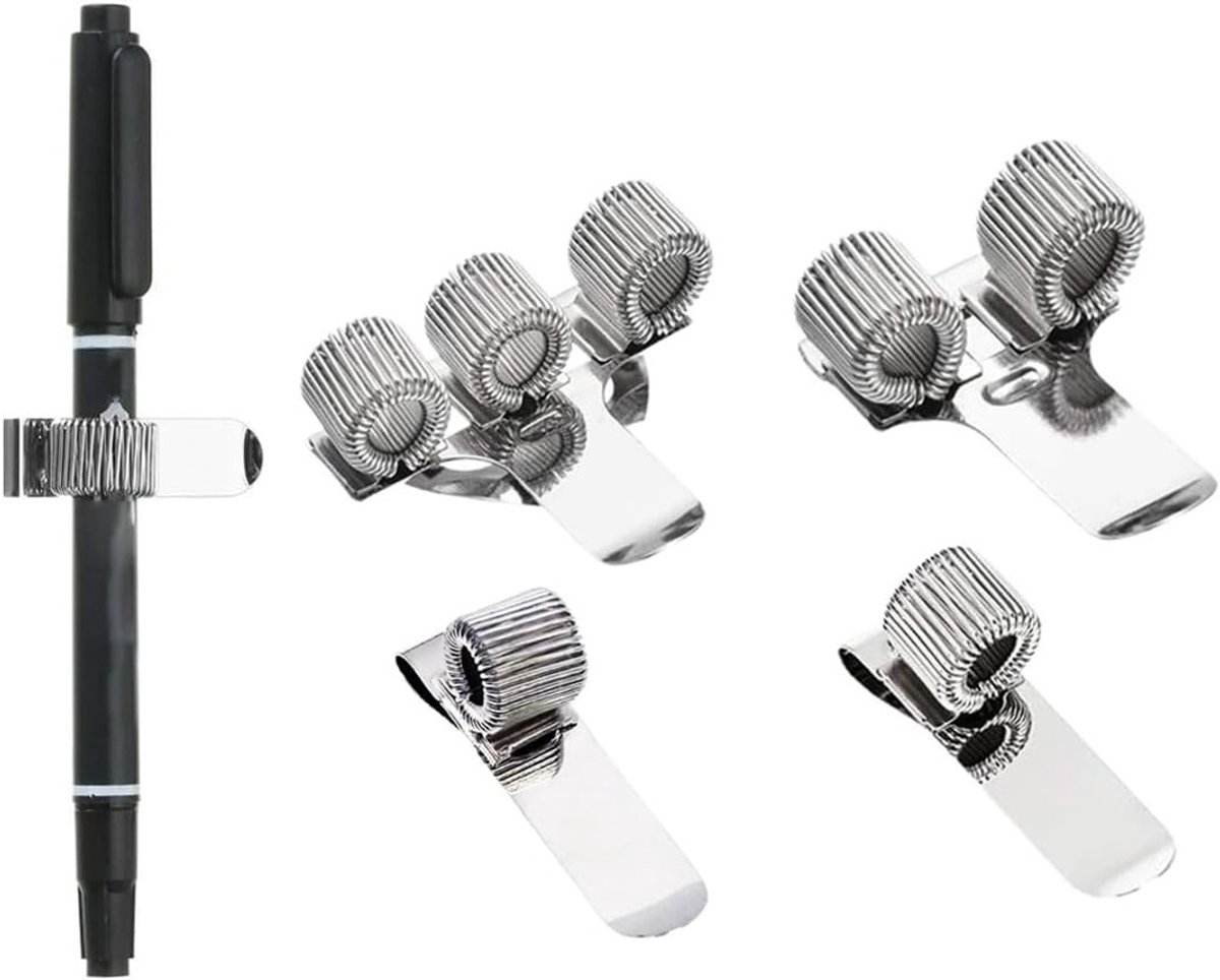 Set van 4 Penhouders voor Verpleegkundigen, Metalen Penhouder met 1, 2 en 3 Gaten, Handige Accessoires voor Zorgprofessionals