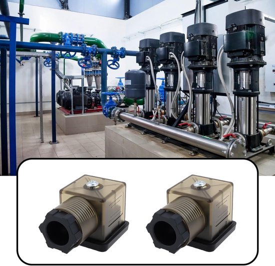 2 Stuks 3-Pin 2W DC 12V - 14V Solenoid Ventiel Spoel LED Connector voor Hydraulische en Pneumatische Systemen van Merkloos — afbeelding 5