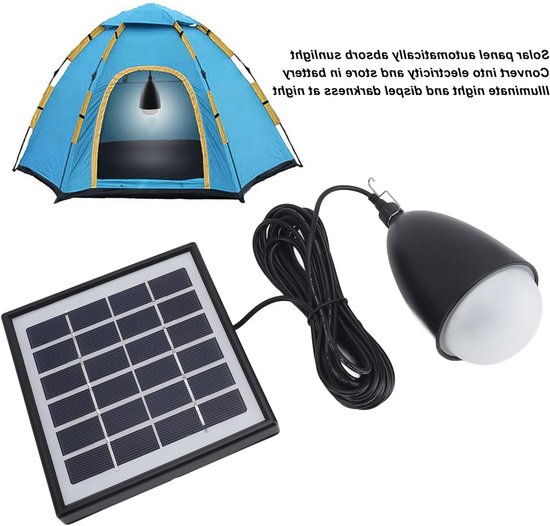 Dailygoody - Zonne-lampen voor kippenhok - Draagbare zonne-energie - Energiezuinig en praktisch - Outdoor LED - Oplaadbare lamp voor camping - Geschik... — afbeelding 5