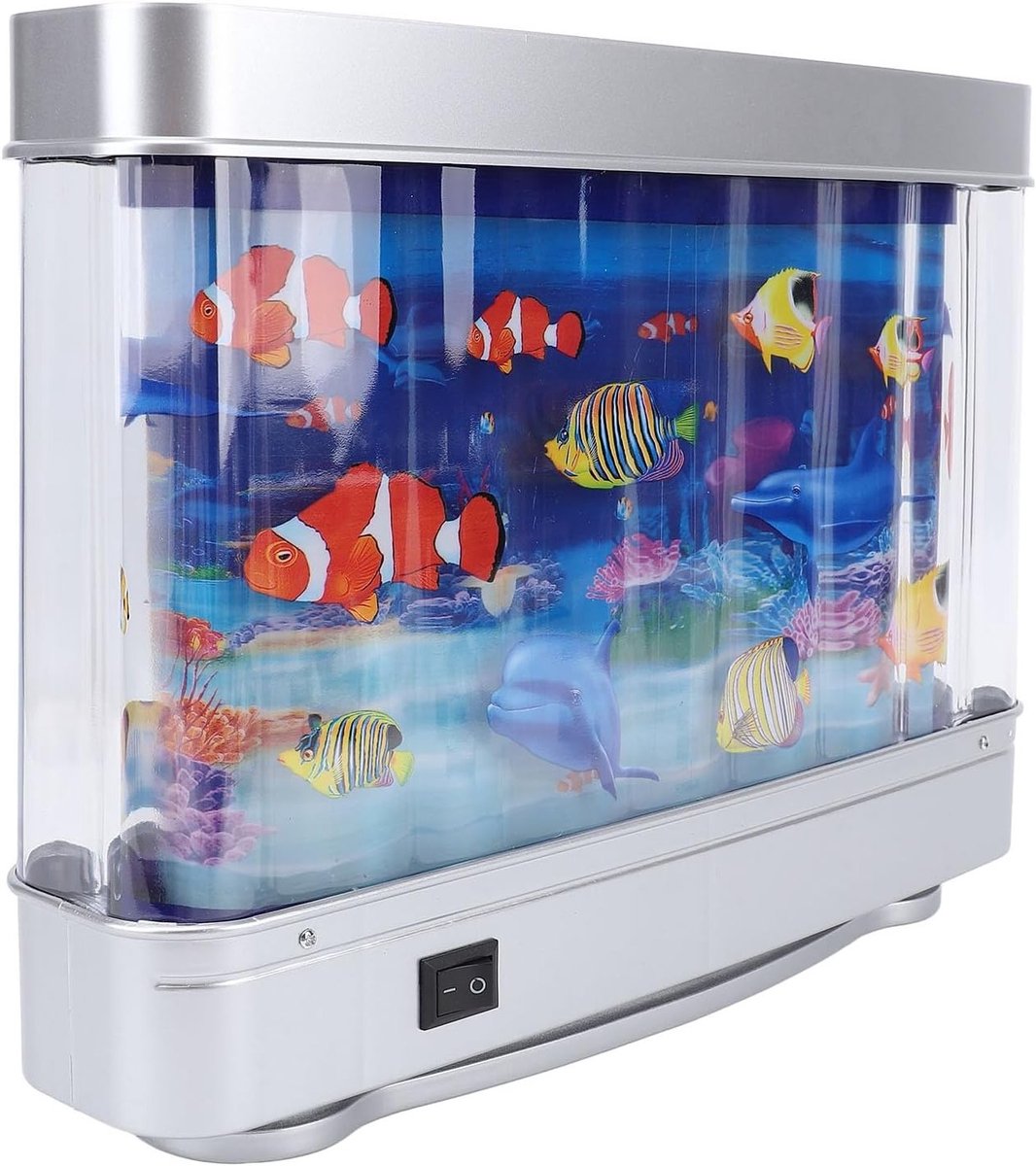 Realistisch Kunstmatig Aquarium met Beweeglijke Vissen - USB LED Nachtlamp voor Kinderen en Baby's, Sensory Speelgoed voor Bureau en Slaapkamer — cadeau in Wonen & Interieur - foto 5