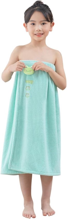 Stijlvolle sauna kilt voor dames, schattige sauna handdoek, microvezel sarong, 120 x 65 cm, ideaal voor sauna, zwembad en badkamer, groene kikkerprint