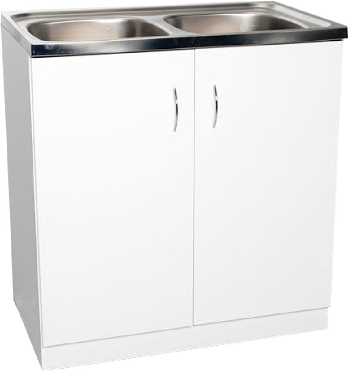 Tadych - Enkele Keukenkast - Wit - 80x60 - Laminaat