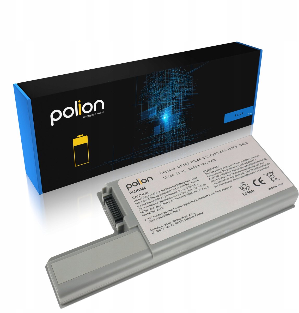 Polion Serie - Laptopbatterij - DELL Latitude - 6600mAh - Litium-ion