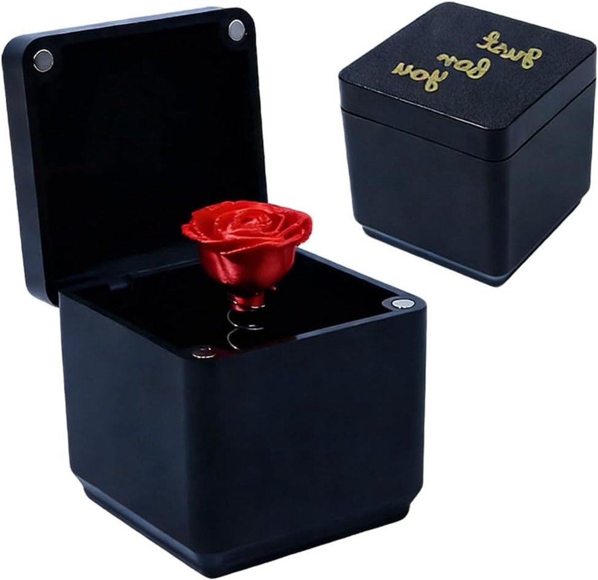 Verrassingsdoos met rozen, uniek cadeau voor volwassenen, perfect voor kantoor en thuis, origineel kerstcadeau en feestelijke verrassing
