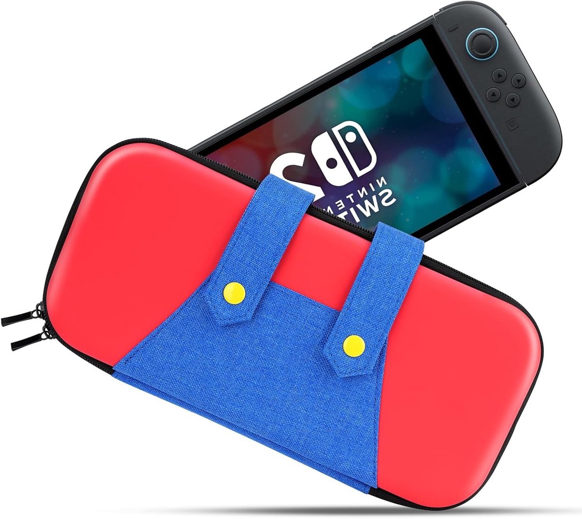 Draagbare harde koffer voor Nintendo Switch 2, met opbergruimte voor 10 spellen en accessoires, EVA-bescherming voor onderweg