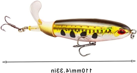 Set Topwater Wobblers Vissen Hengelsport Kunstaas - 4 Stuks — afbeelding 2
