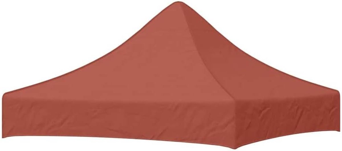 Partytentdak - Paviljoen dak - Feestelijke Bijeenkomsten - UV- en weerbestendig - 2 x 2 meter - Terracotta