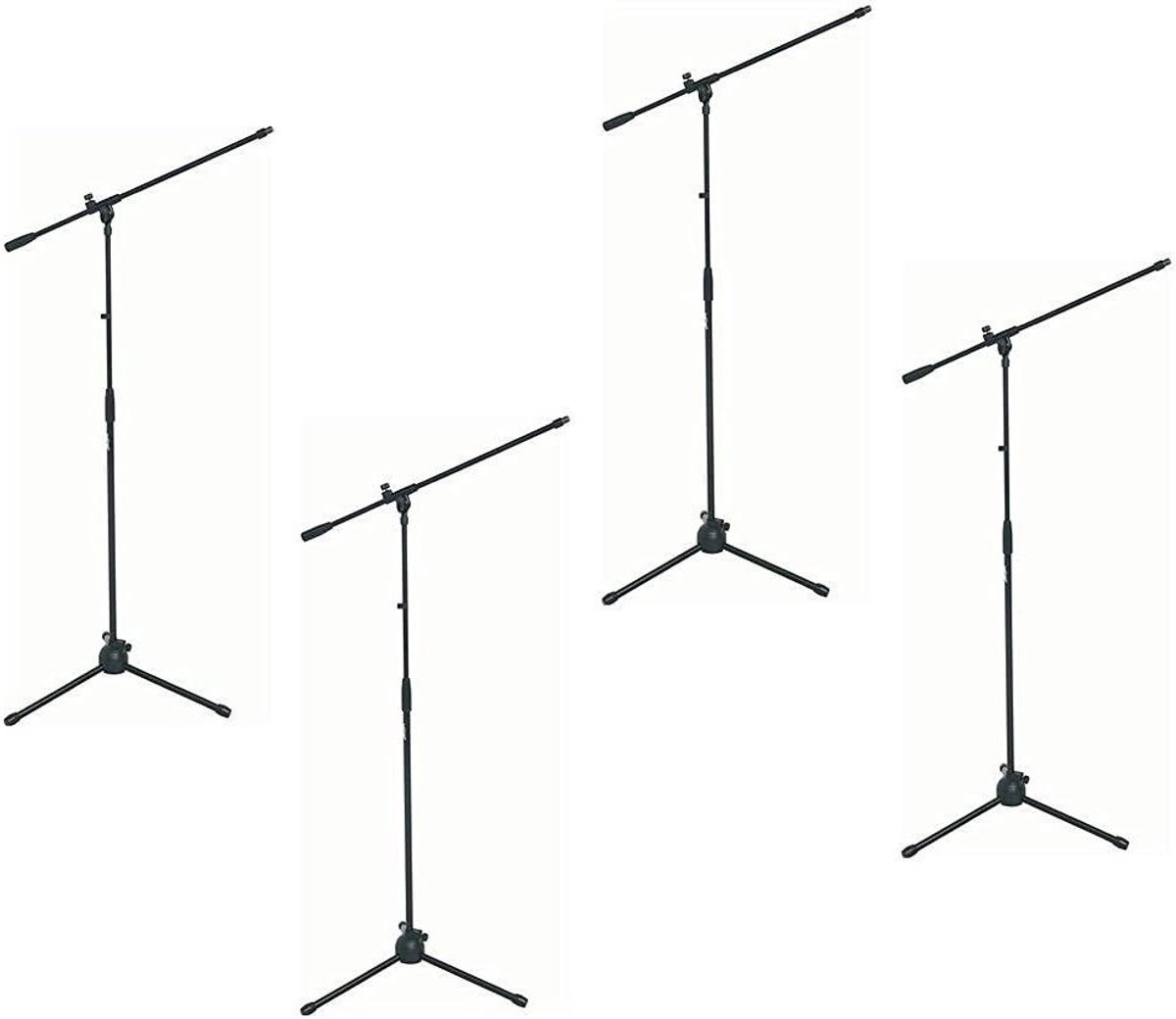 Microfoonstandaard Set - Microfoonarmen Galgen - Muziek Opnemen - Nylon Scharnier - 1500 mm Max Hoogte - Matzwart