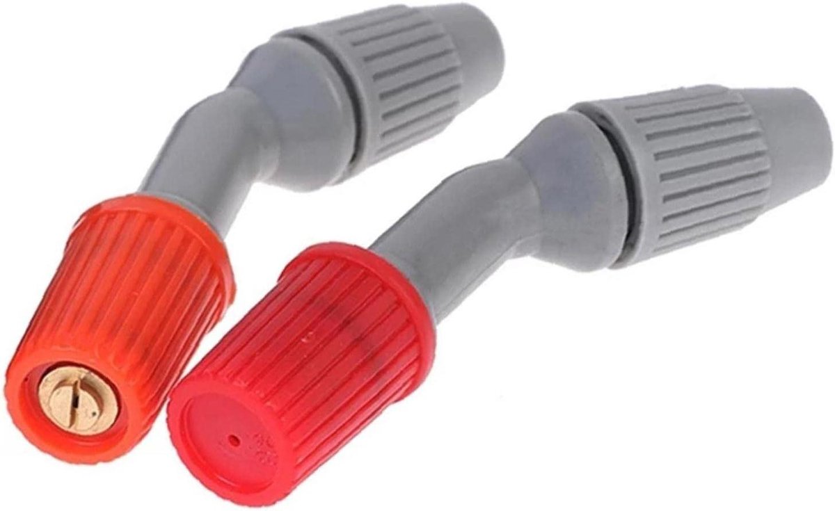 Rugzak Sproeier Mondstukken - Verstuiver Koppen - Gewassen Besproeien - Instelbare Sproei Modus - 2 Stuks - Oranje Rood