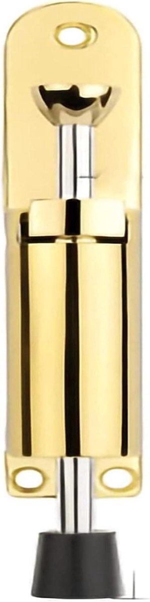 Deurstop Zinklegering - Deurhouder Deurvastzetter - Deur Open Houden - Verstelbaar met Veerpedaal - 18.5 x 30mm - Goud
