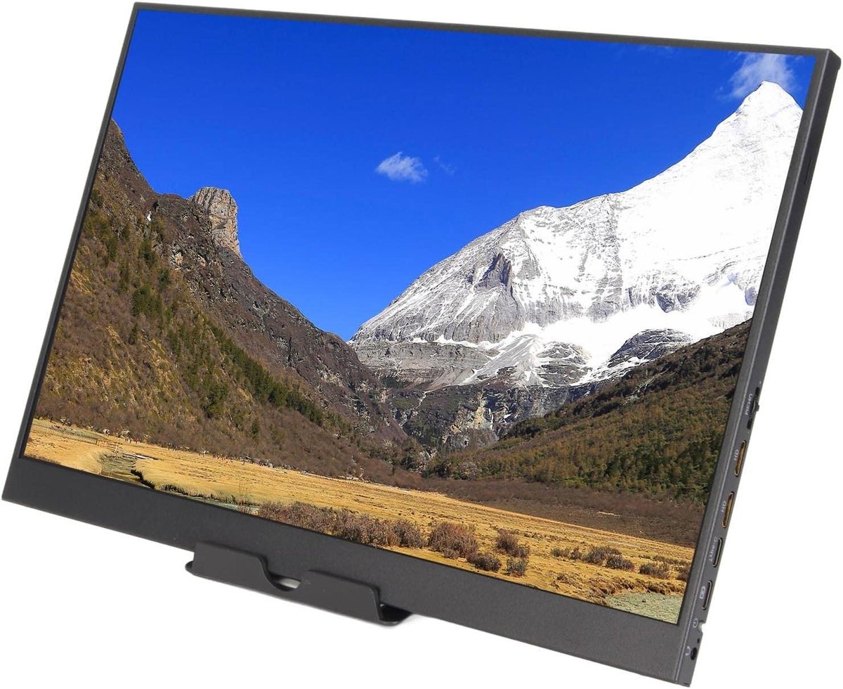 Draagbare Monitor - Extern Scherm Reisscherm - Flexibel Werken - 2.5K Resolutie IPS - 14 Inch - Zwart