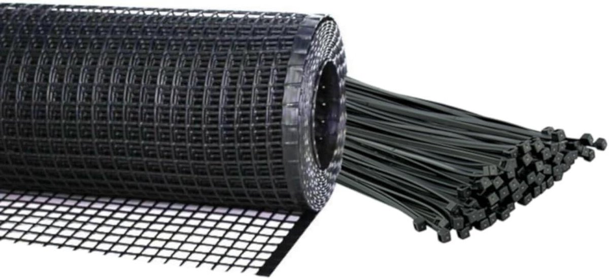 Veiligheidsnet Balkon - Kinderhekje Buiten - Kinderveiligheid Creëren - Duurzaam Zwart Net - 3ft x 16ft - Zwart