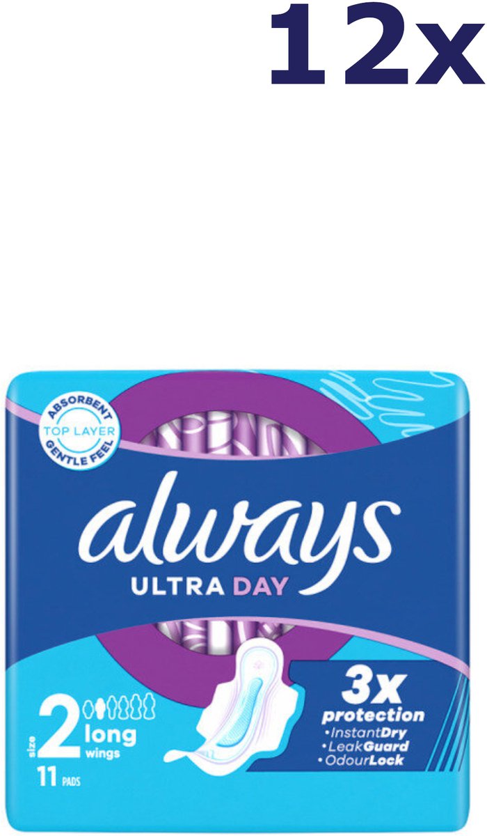 12x Always maandverband ultra day long 11 stuk