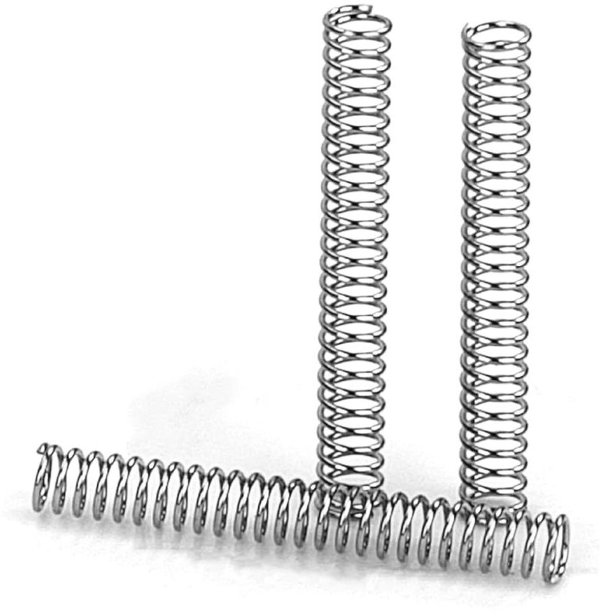 Compressieveren RVS - Drukveren set - Apparaten repareren - Hoge veerkracht - 15 mm lengte - Metaal