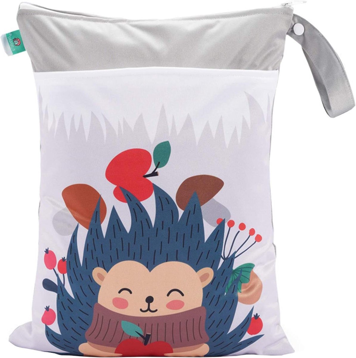 Natte Luiertas - Baby Wetbag Organizer - Babyverzorging Onderweg - Dubbel Ritsvak - 30 x 40 cm - Cartoon Patroon