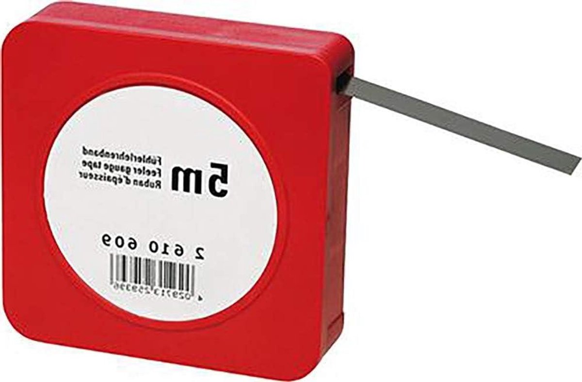 Riemband - Meetband Dik - Materiaaldikte Controleren - Gehard Verenstaal - 13 mm x 5 m - Zilver