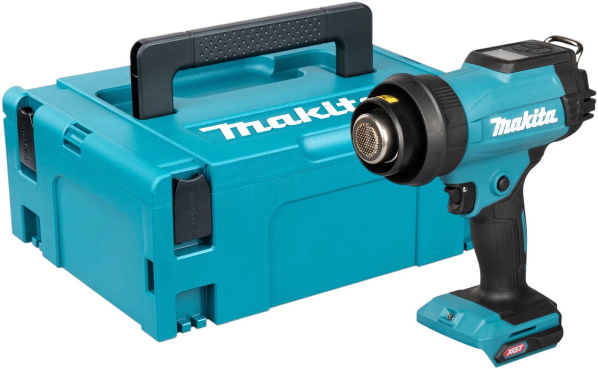 Makita HG 001 GZ02 accu-heteluchtblazer 40 V max. 600 °C + Makpac - zonder accu, zonder oplader