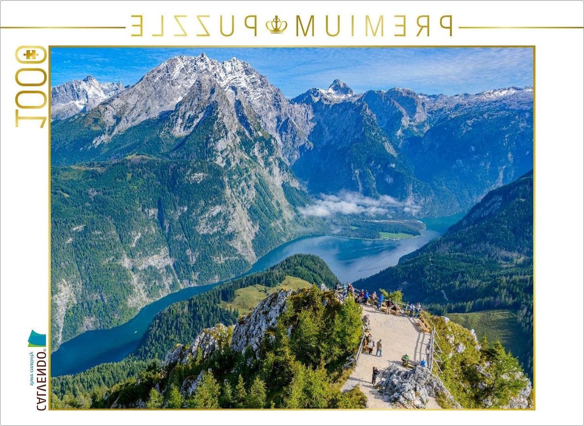 Legpuzzel Adembenemend Uitzicht - Fotopuzzel Bergen - Ontspannend Puzzelplezier - Premium Kwaliteit Europa - 64 x 48 cm - Meerkleurig