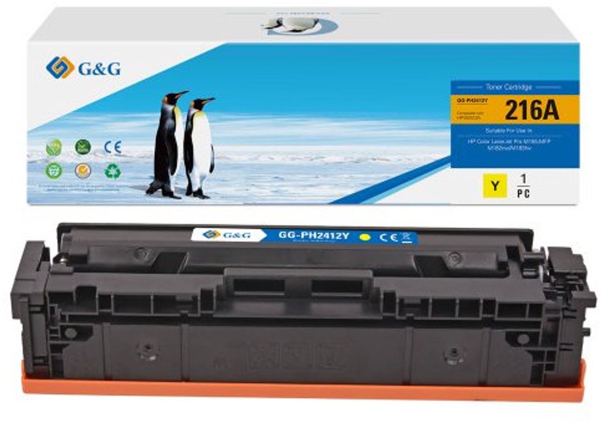 G&G 21442 tonercartridge 1 stuk(s) Compatibel Geel