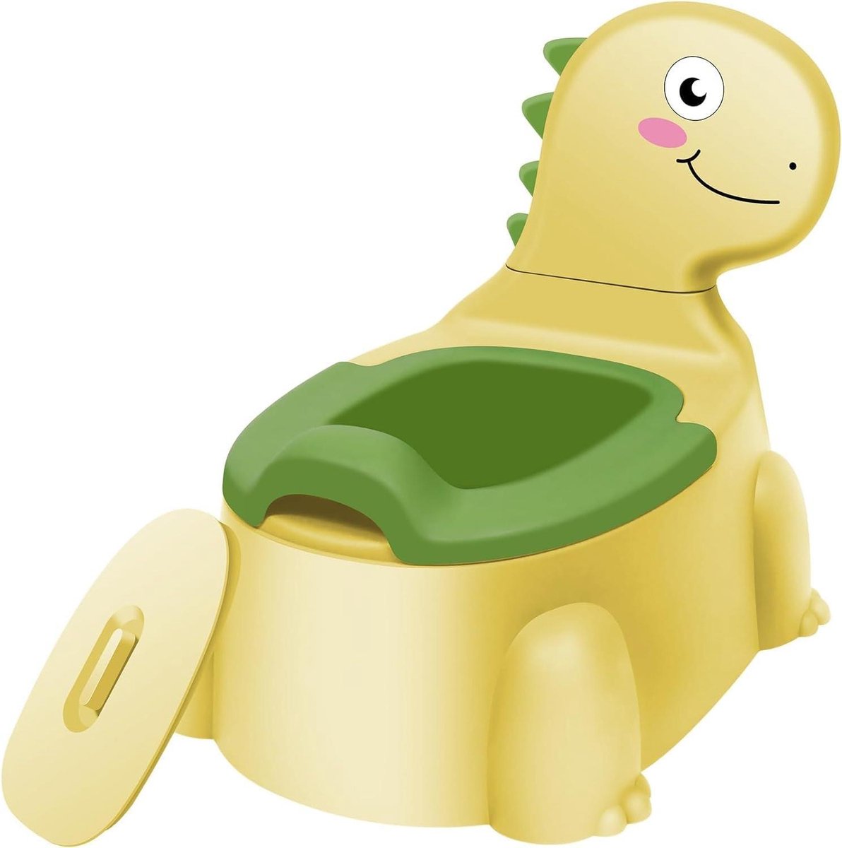 Dinosaurus Potje - Peuter Toilet - Zindelijkheidstraining - Antislip Rubberen Mat - 105 Kilogram - Geel