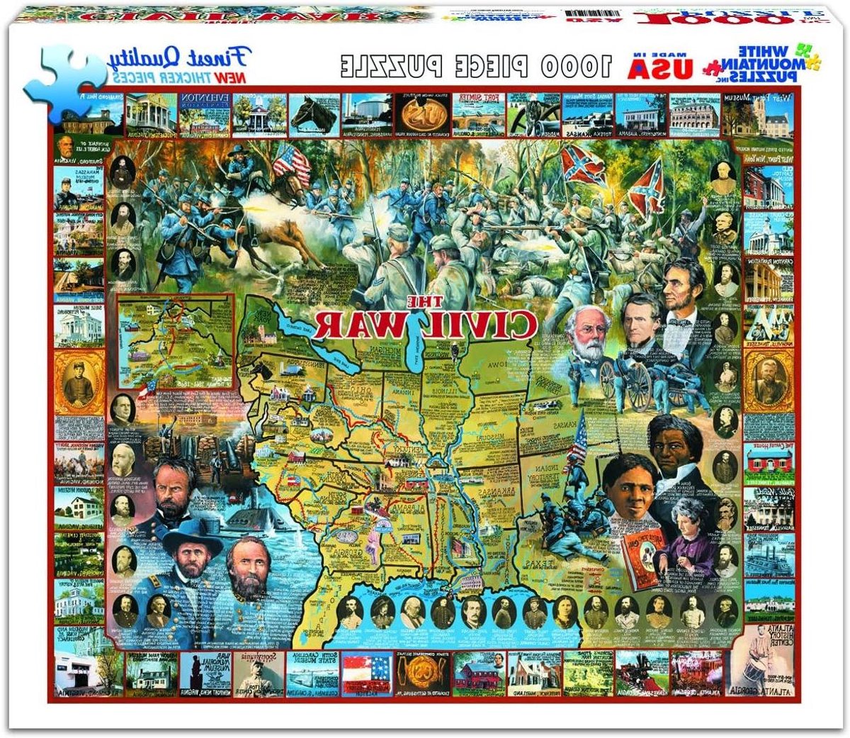 Legpuzzel Burgeroorlog - Historische Puzzel - Ontspannen Tijdverdrijf - Grote Stukken - 1000 Stukjes - Niet gespecificeerd
