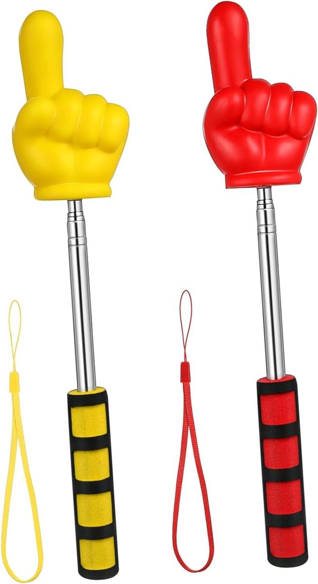 Telescopische Aanwijzers - Presentatie Stick - Lesgeven Presenteren - Uittrekbaar Design - 2 Stuks - Meerkleurig