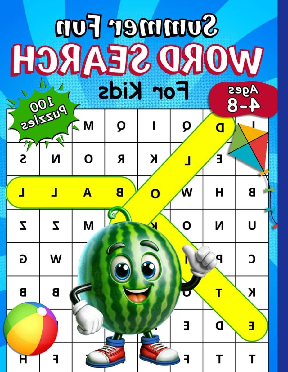 Woordzoekers voor Kinderen - Puzzelboek Vakantie - Educatief Plezier - 100 Zomer Puzzels - 8.5 x 11" - Meerkleurig