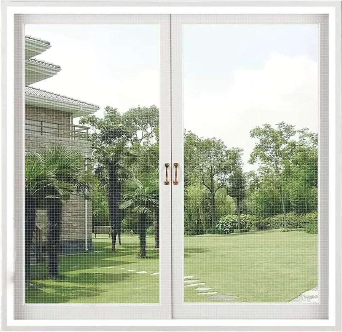 Verstelbare Raamhorren - Horren op Maat - Insecten Buiten Houden - DIY Maatwerk - 115x105cm - Wit