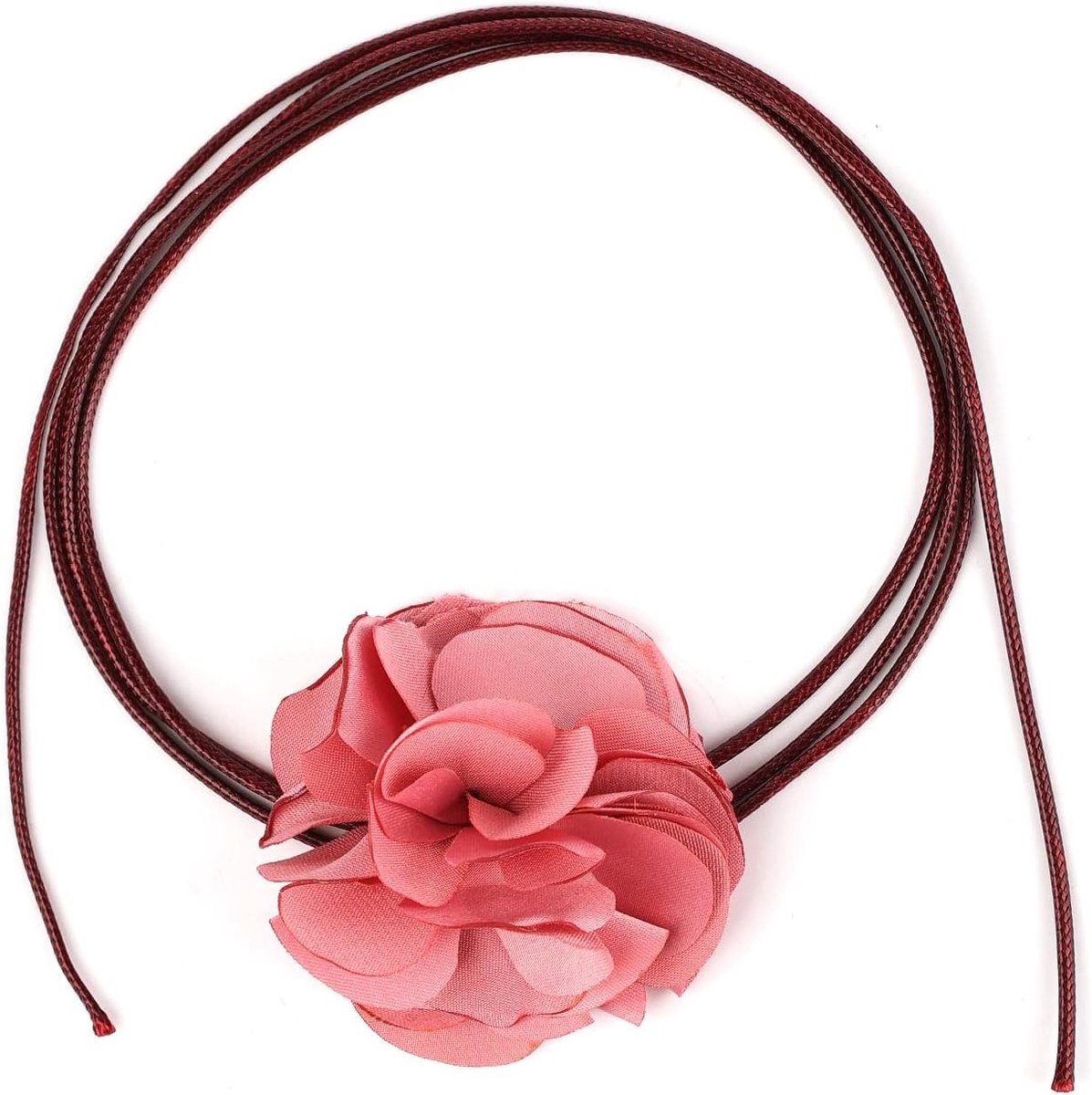 Elegante Vintage Bloem Choker, Verstelbare Boho Ketting met Rozen voor Dames en Meisjes, Perfect voor Bruiloften, Feestjes en Verjaardagen