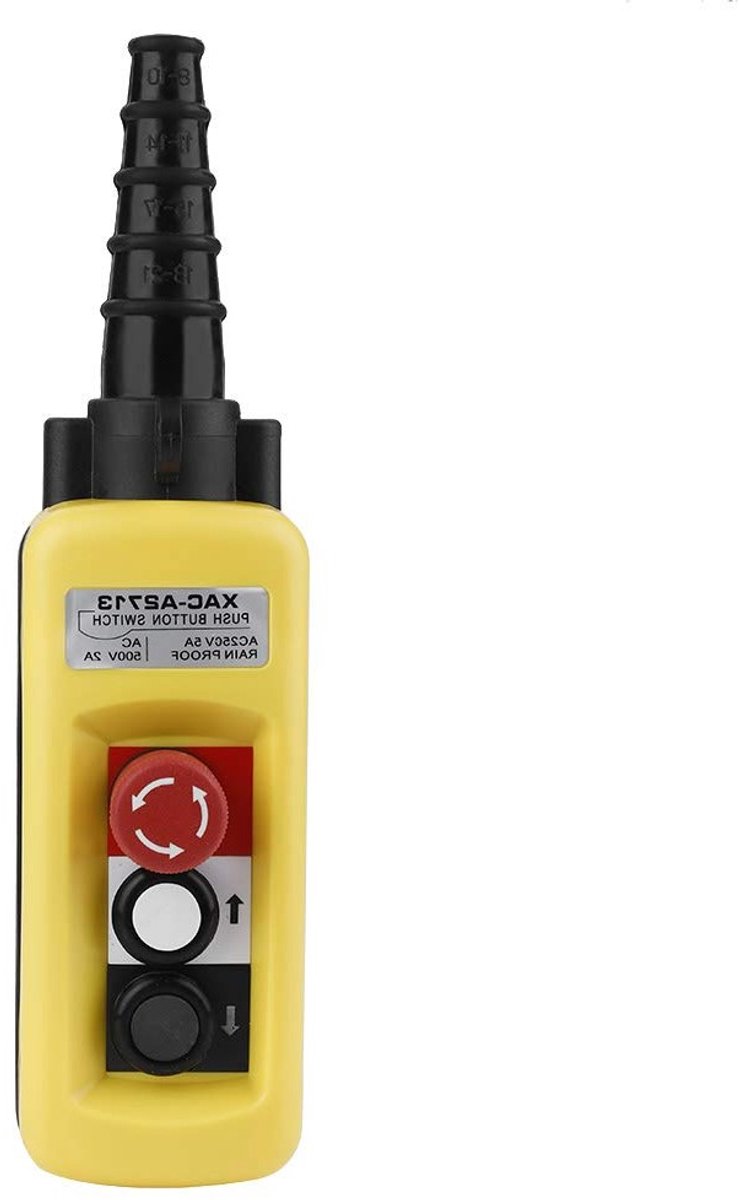 Kettingtakel bediening push button schakelaar met nooduitgang voor hangende controlepanelen 500 V