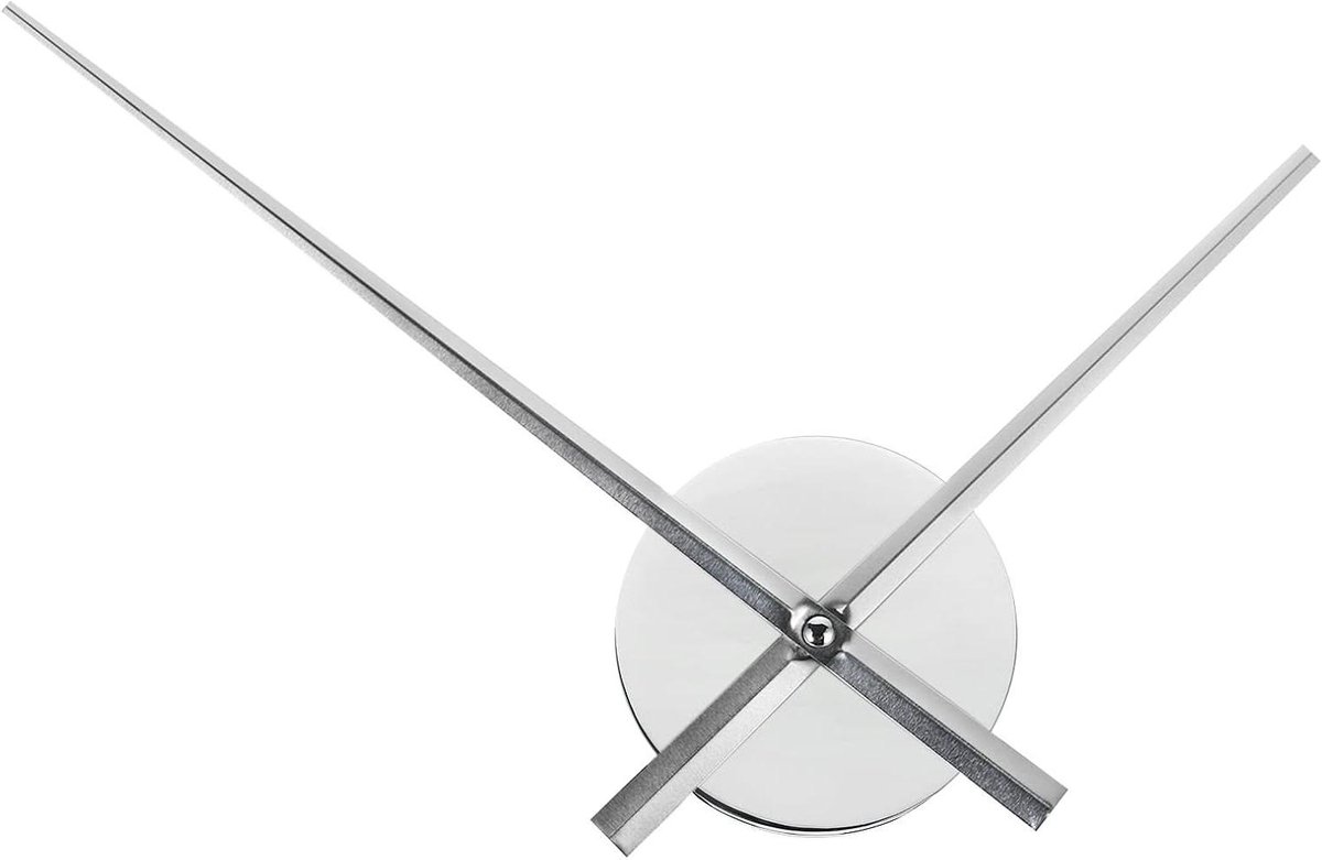 Klokmechanisme Vervanging Set - Klokonderdelen Reparatie - Wandklok Maken - Stille Scan Beweging - 305 cm Wijzers - Zilver