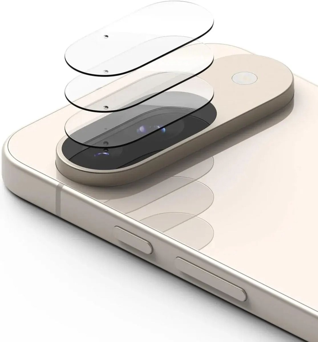 Ringke Camera Lens Protector Geschikt voor Google Pixel 9 - Tempered Glass - Case Friendly - 3-Pack