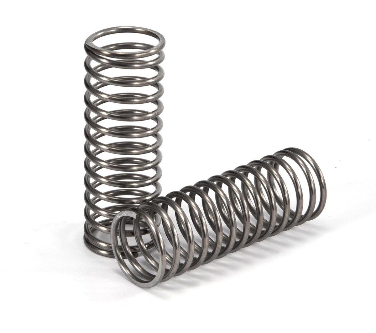 Drukveren Roestvrij Staal - Compressieveren Veerkracht - Mechanische Toepassingen - Roest- en Corrosiebestendig - 55 mm Lengte - Zilverkleurig