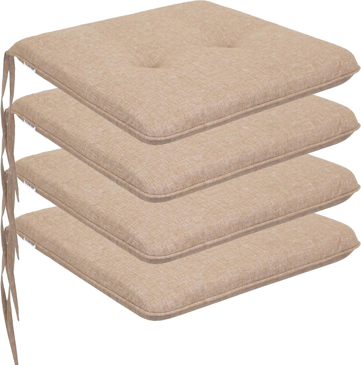 Tuinmeubel Kussens - Stoel & Bank - Buiten Ontspannen - Waterafstotend Materiaal - 50 x 43 cm - Beige