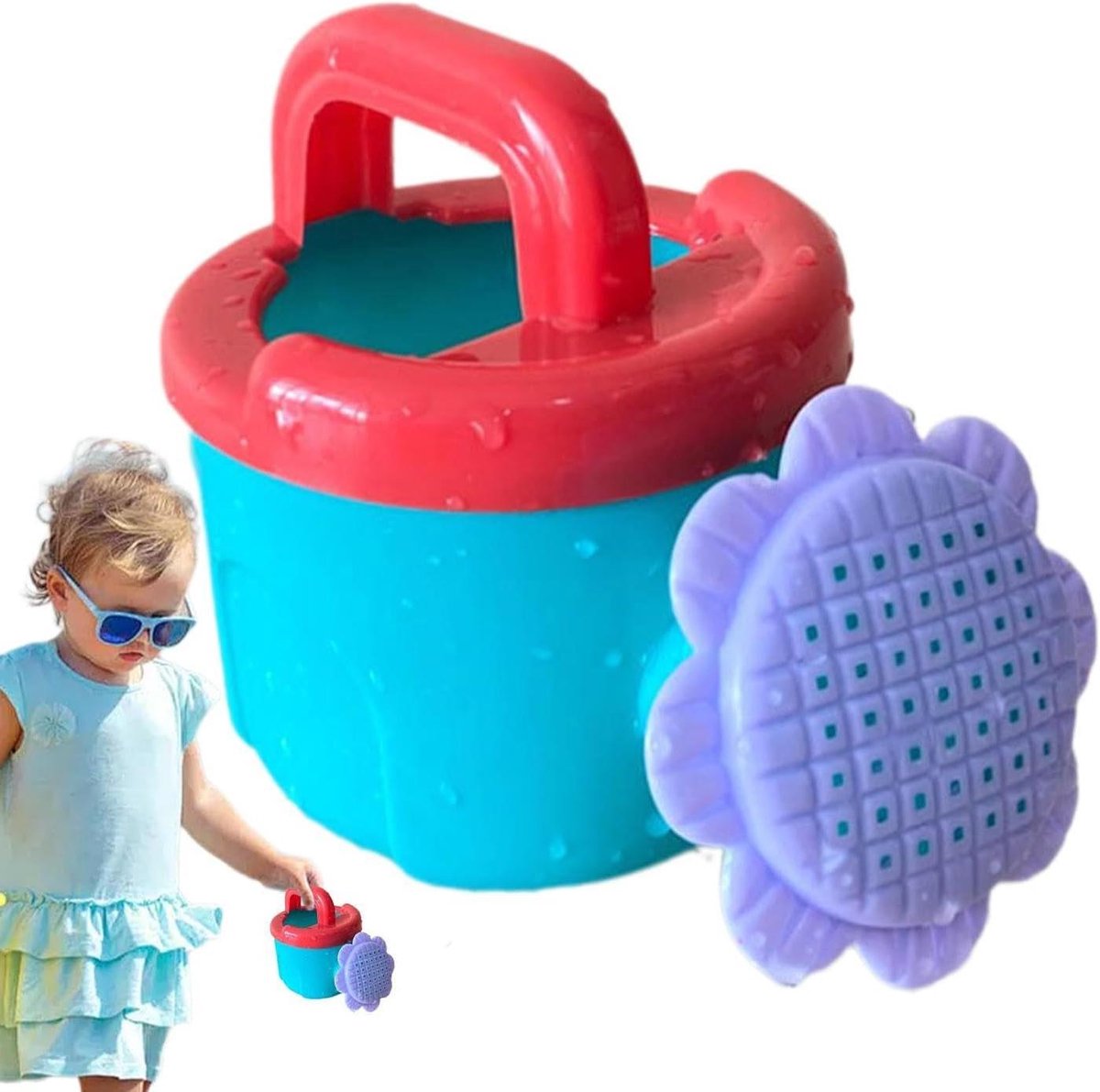 Gieter voor - Zandspeelgoed water - Buiten spelen - Veilig ABS materiaal - 218 cm breed - Willekeurige kleur