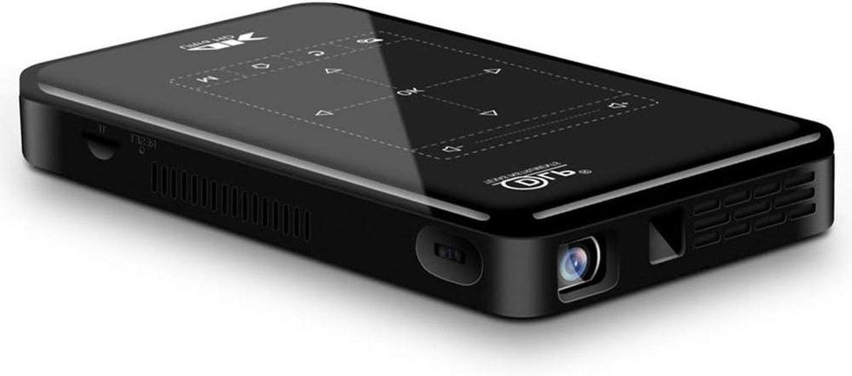 Draagbare Beamer - HD Projector - Thuisbioscoop Ervaring - Stille Koeling - Tot 200 Inch - Zwart