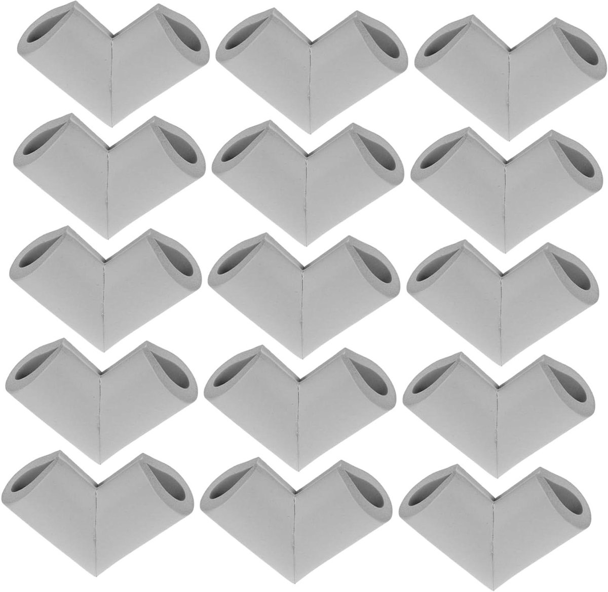 Hoekbeschermers - Kantbeschermers - Transport Beschermen - NBR Materiaal - 24 Stuks - Grijs