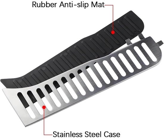 Pedaalhoezen Set - Auto Pedaal Covers - Verbeter Rijervaring - Antislip Ontwerp - Voor Q3 2013-2018 - Zilver Zwart — afbeelding 5